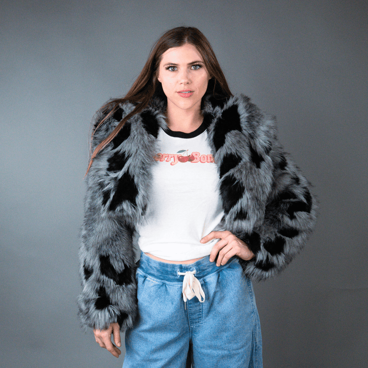Arias Faux Fur Cropped Jacket - Outerwear - Fire Inside Me - 