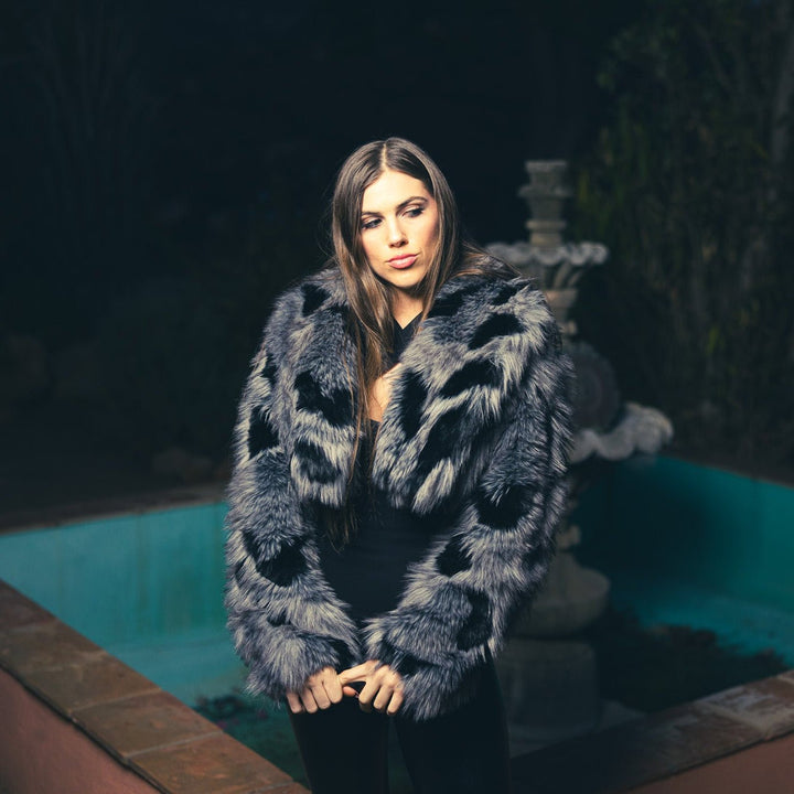 Arias Faux Fur Cropped Jacket - Outerwear - Fire Inside Me - 