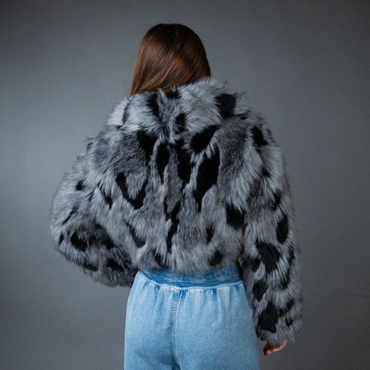 Arias Faux Fur Cropped Jacket - Outerwear - Fire Inside Me - 