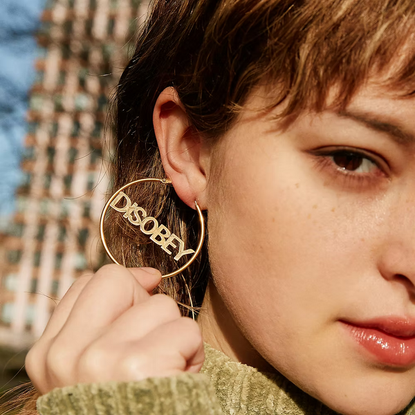 Disobey Hoops -  Gold