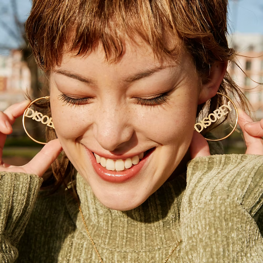 Disobey Hoops -  Gold