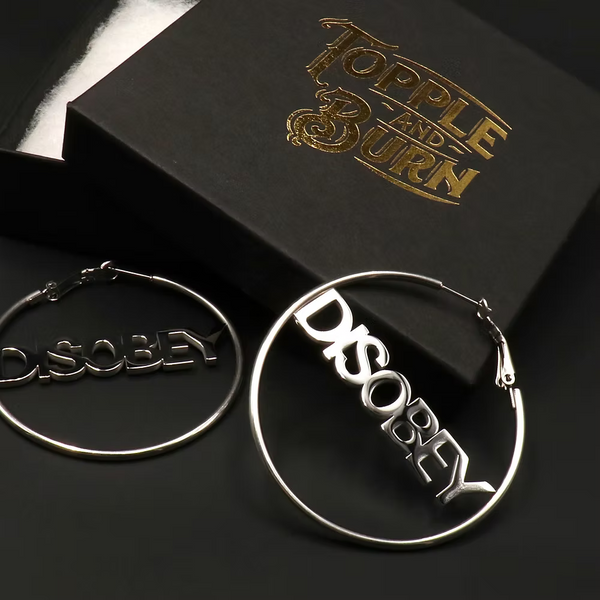 Disobey Hoops -  Silver