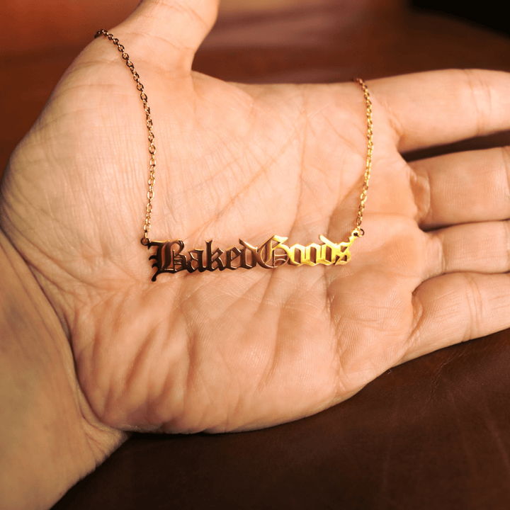 Baked Goods Gold Necklace - Fire Inside Me - 