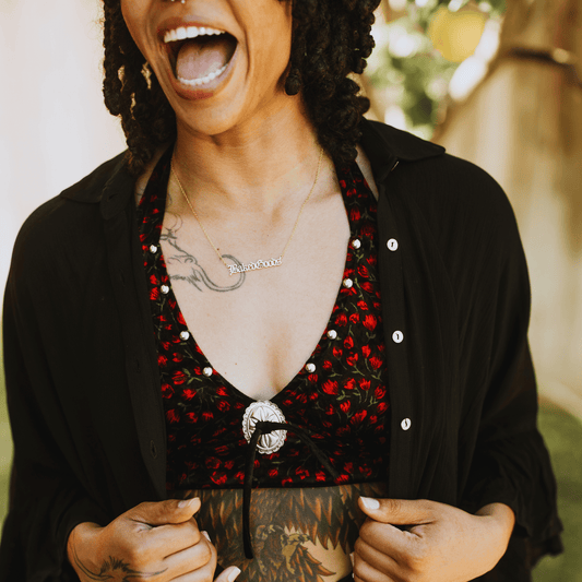 Baked Goods Gold Necklace - Fire Inside Me - 