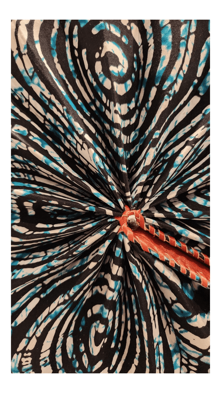 Black & Turquoise Swirl Handheld Fan - Accessories - Fire Inside Me - 