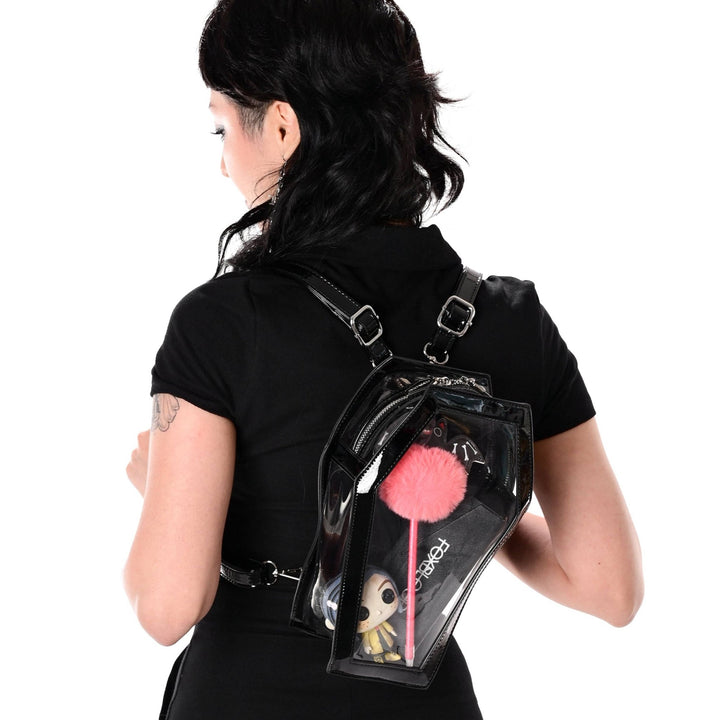 Clear Coffin Backpack - Accessories - Fire Inside Me - 