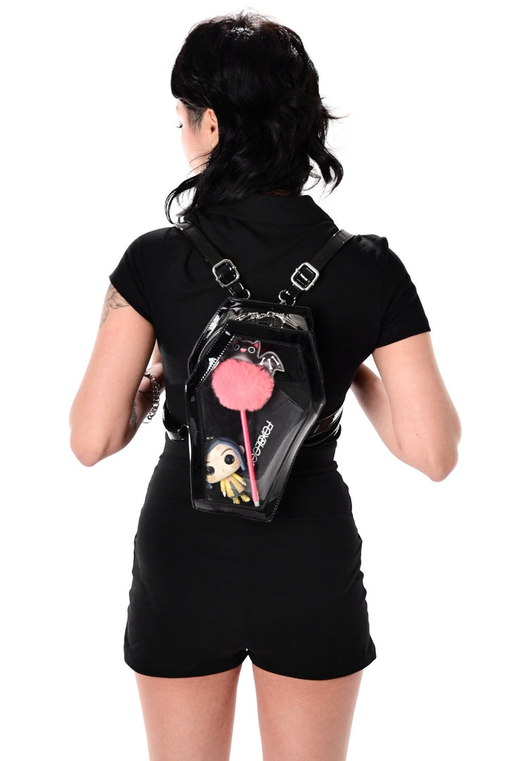 Clear Coffin Backpack - Accessories - Fire Inside Me - 