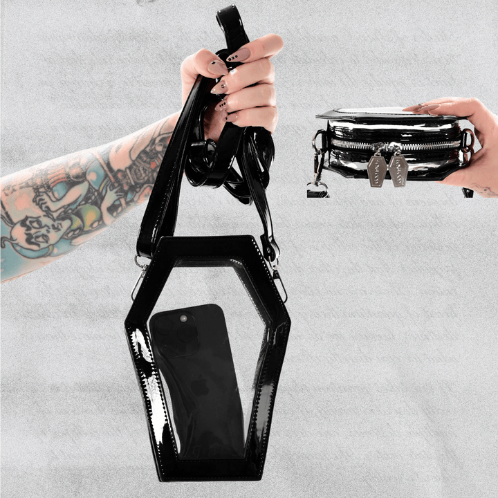 Coffin Crossbody Bag - Accessories - Fire Inside Me - 