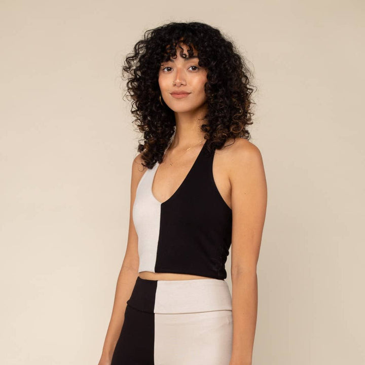 Color Block Halter Top - Tops - Fire Inside Me - 