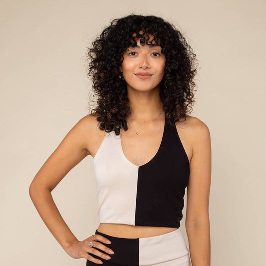 Color Block Halter Top - Tops - Fire Inside Me - 