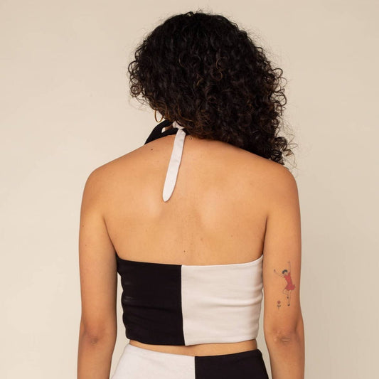 Color Block Halter Top - Tops - Fire Inside Me - 