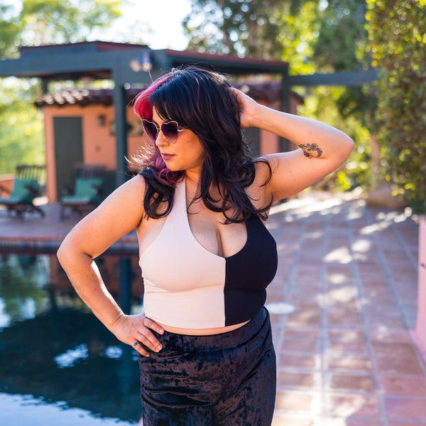 Color Block Halter Top - Tops - Fire Inside Me - 