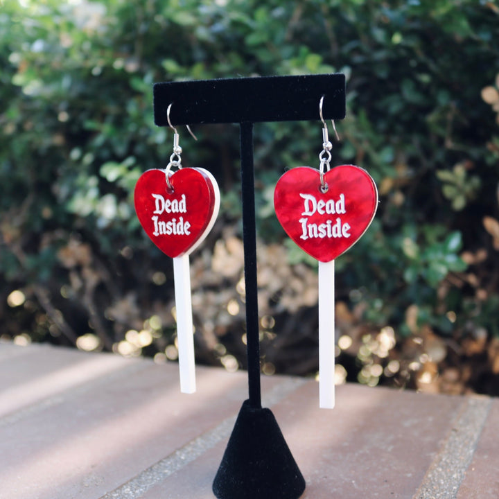 Dead Inside Lollipop Earrings - Accessories - Fire Inside Me - 