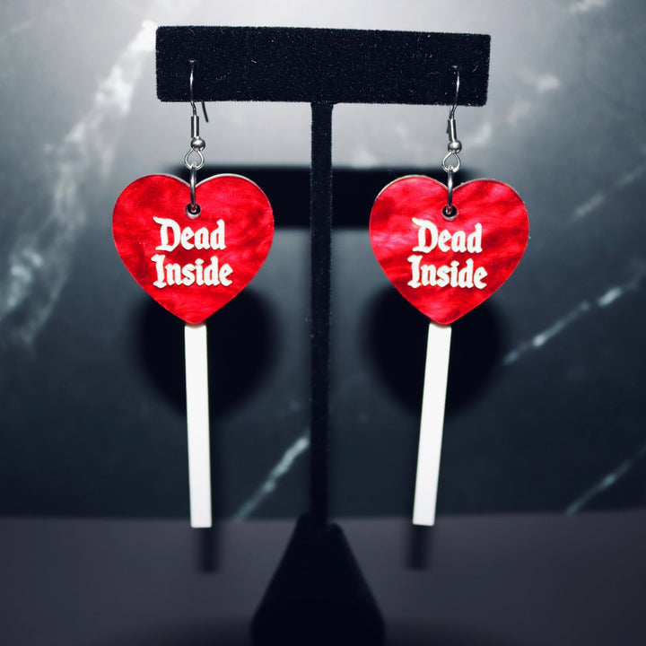 Dead Inside Lollipop Earrings - Accessories - Fire Inside Me - 