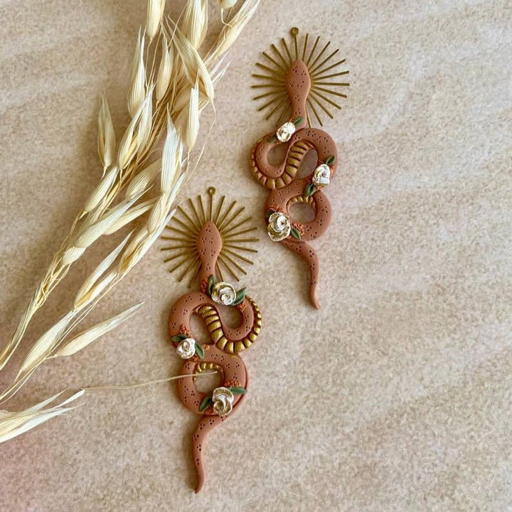 Desert Goddess Snake Earrings - Accessories - Fire Inside Me - 