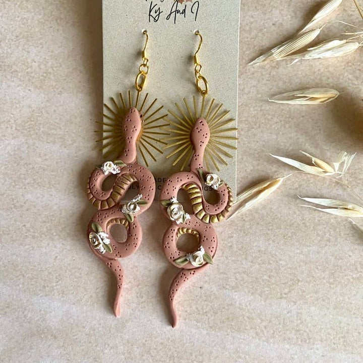 Desert Goddess Snake Earrings - Accessories - Fire Inside Me - 