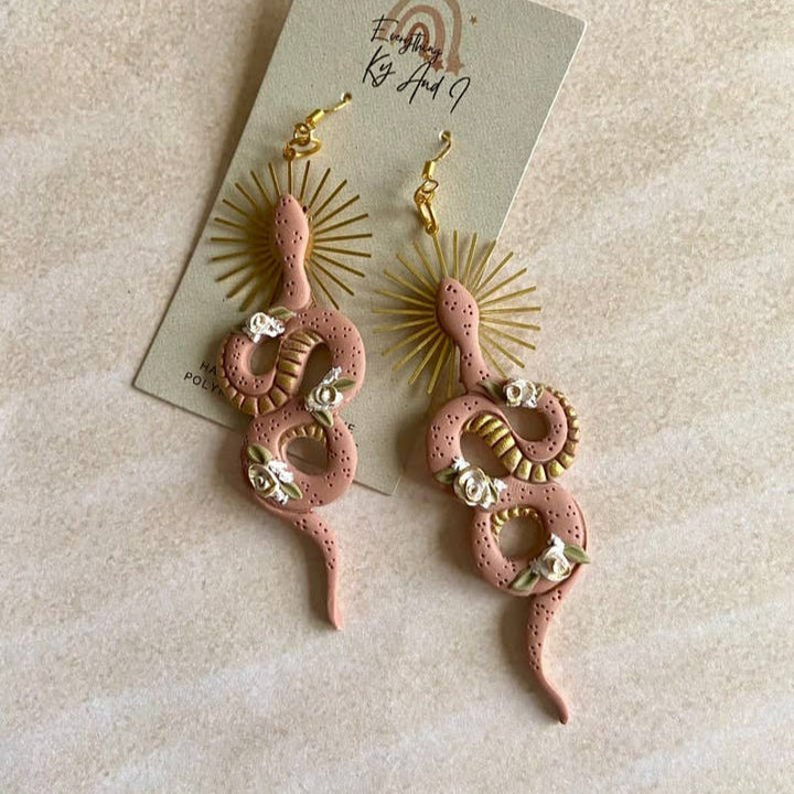 Desert Goddess Snake Earrings - Accessories - Fire Inside Me - 