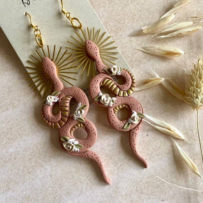 Desert Goddess Snake Earrings - Accessories - Fire Inside Me - 