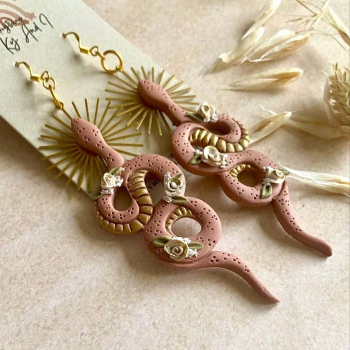 Desert Goddess Snake Earrings - Accessories - Fire Inside Me - 