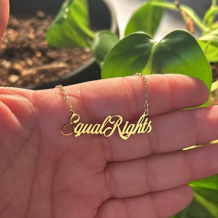 Equal Rights Necklace - 18k Gold - Accessories - Fire Inside Me - 
