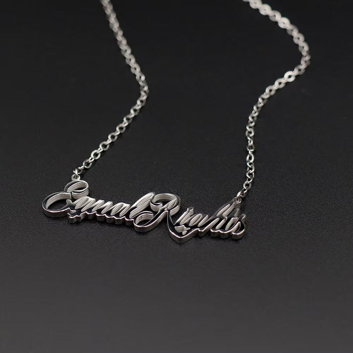 Equal Rights Necklace - Silver - Accessories - Fire Inside Me - 