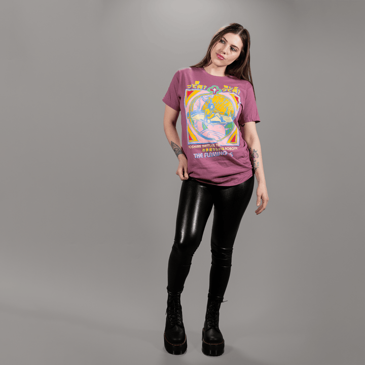 Flaming Lips Yoshimi Pink Tee - Fire Inside Me - 