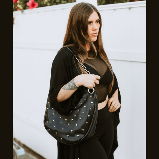Heart Studded Bag - Accessories - Fire Inside Me - 