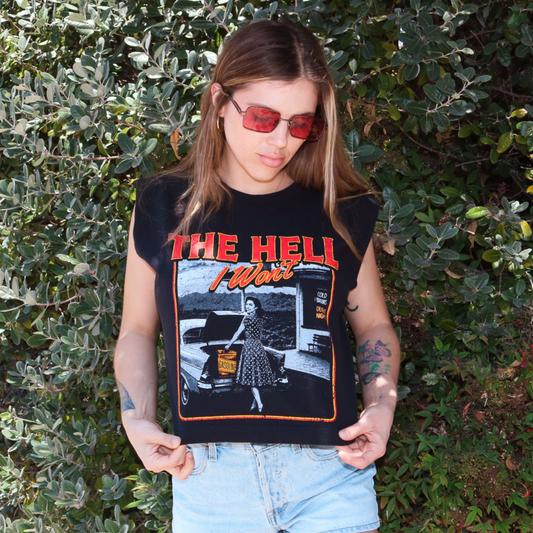 Hell I Won't Boxy Tank - Tops - Fire Inside Me -