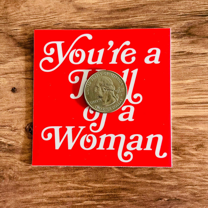 Hell of a Woman Sticker - Fire Inside Me - 