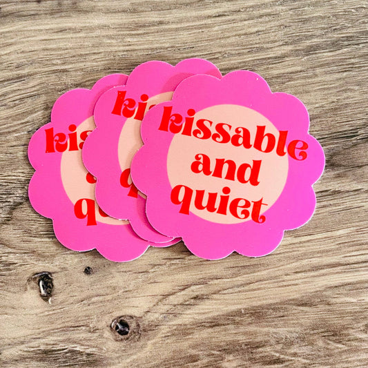 Kissable and Quiet Sticker - Fire Inside Me - 