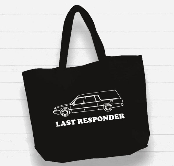 Last Responder Oversized Black Tote Bag - Accessories - Fire Inside Me - 