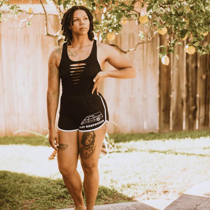 Last Responder Retro Shorts - Bottoms - Fire Inside Me - 