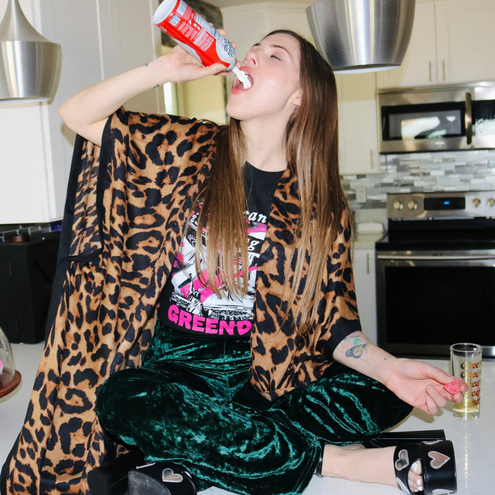 Leopard Print Kimono - Fire Inside Me - 