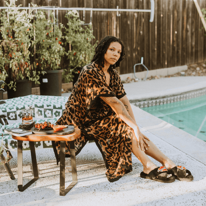 Leopard Print Kimono - Outerwear - Fire Inside Me - 