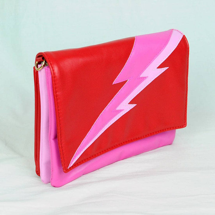 Lightning Bolt Romy Convertible Clutch in Paparazzi - Fire Inside Me - 