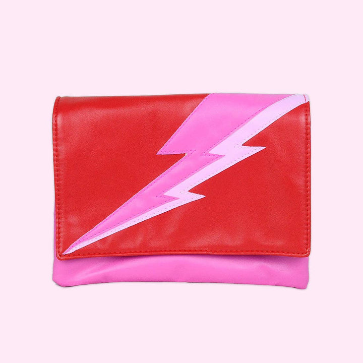 Lightning Bolt Romy Convertible Clutch in Paparazzi - Fire Inside Me - 