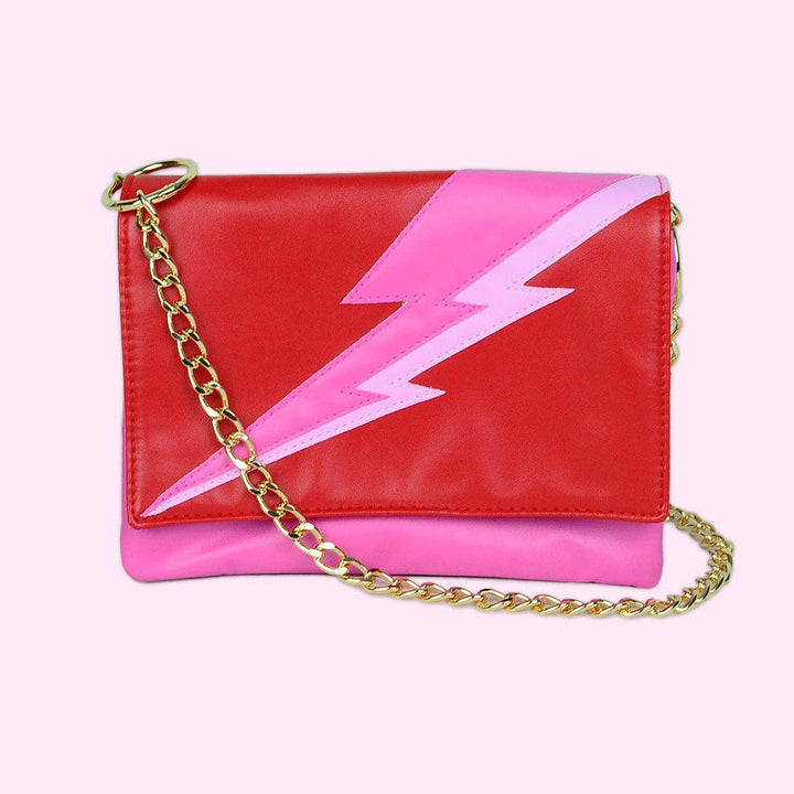 Lightning Bolt Romy Convertible Clutch in Paparazzi - Fire Inside Me - 