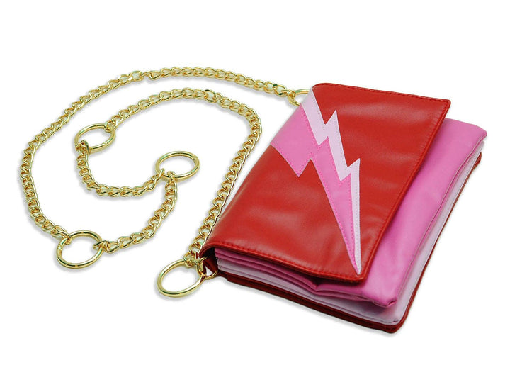 Lightning Bolt Romy Convertible Clutch in Paparazzi - Fire Inside Me - 