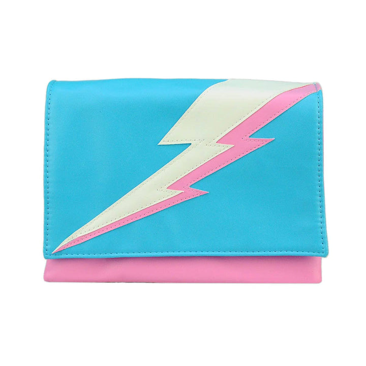 Lightning Bolt Romy Convertible Clutch in Trans Pride - Fire Inside Me - 