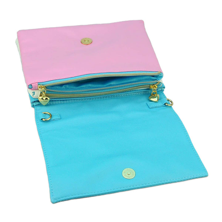 Lightning Bolt Romy Convertible Clutch in Trans Pride - Fire Inside Me - 