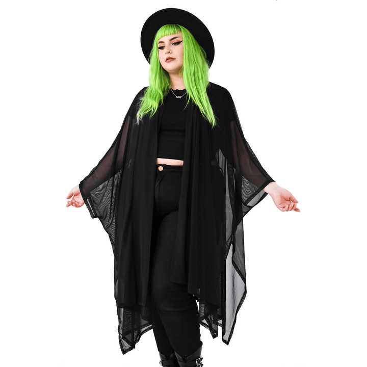 Lilith Mesh Oversized Cloak - Outerwear - Fire Inside Me - 