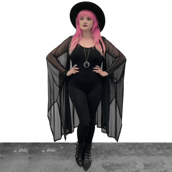 Lilith Mesh Oversized Cloak - Outerwear - Fire Inside Me - 