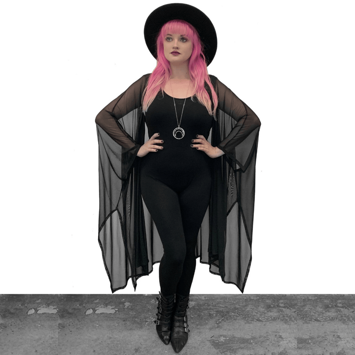 Lilith Mesh Oversized Cloak - Outerwear - Fire Inside Me - 