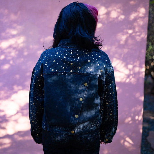 Lucky Stars Denim Jacket - Outerwear - Fire Inside Me - 