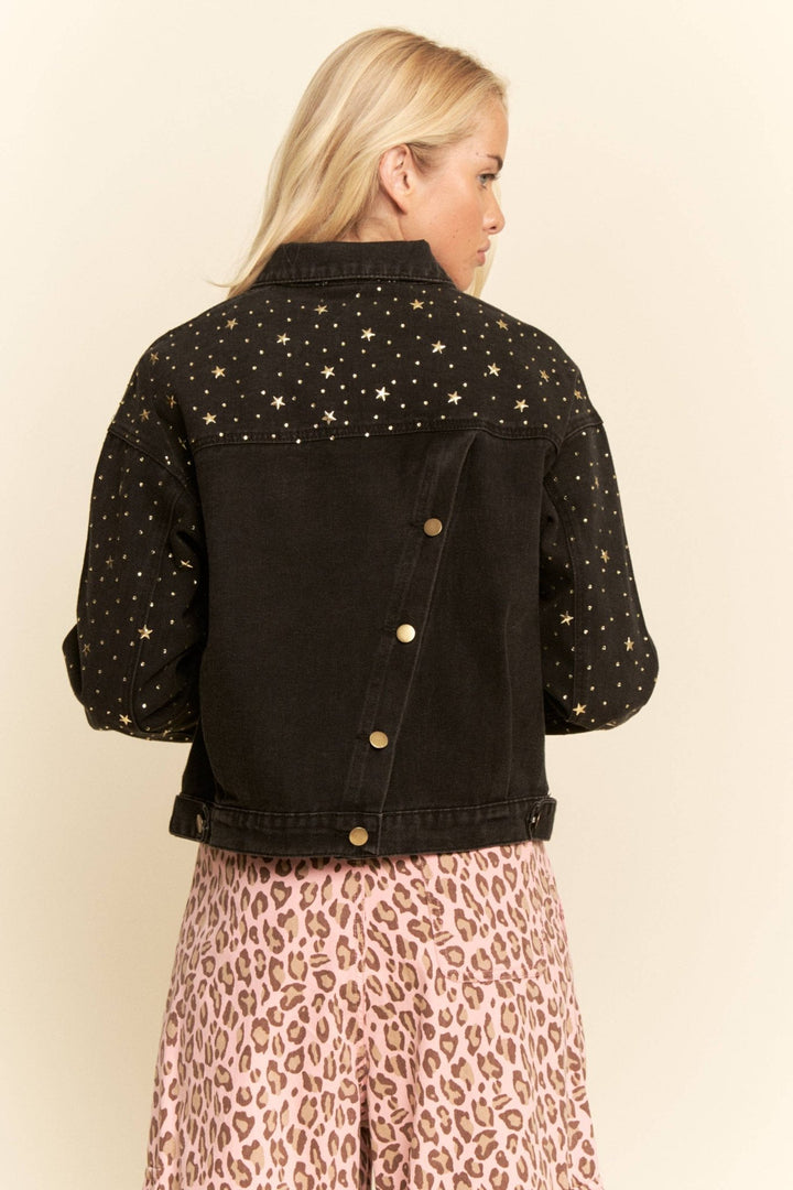 Lucky Stars Denim Jacket - Outerwear - Fire Inside Me - 