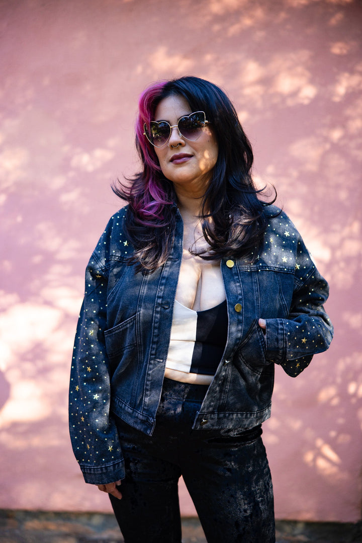 Lucky Stars Denim Jacket - Outerwear - Fire Inside Me - 