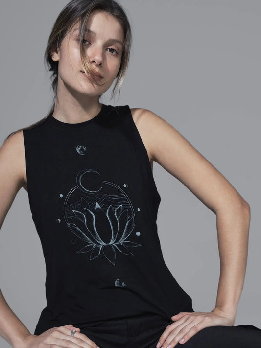 Lunar Lotus Tank - Tops - Fire Inside Me - 
