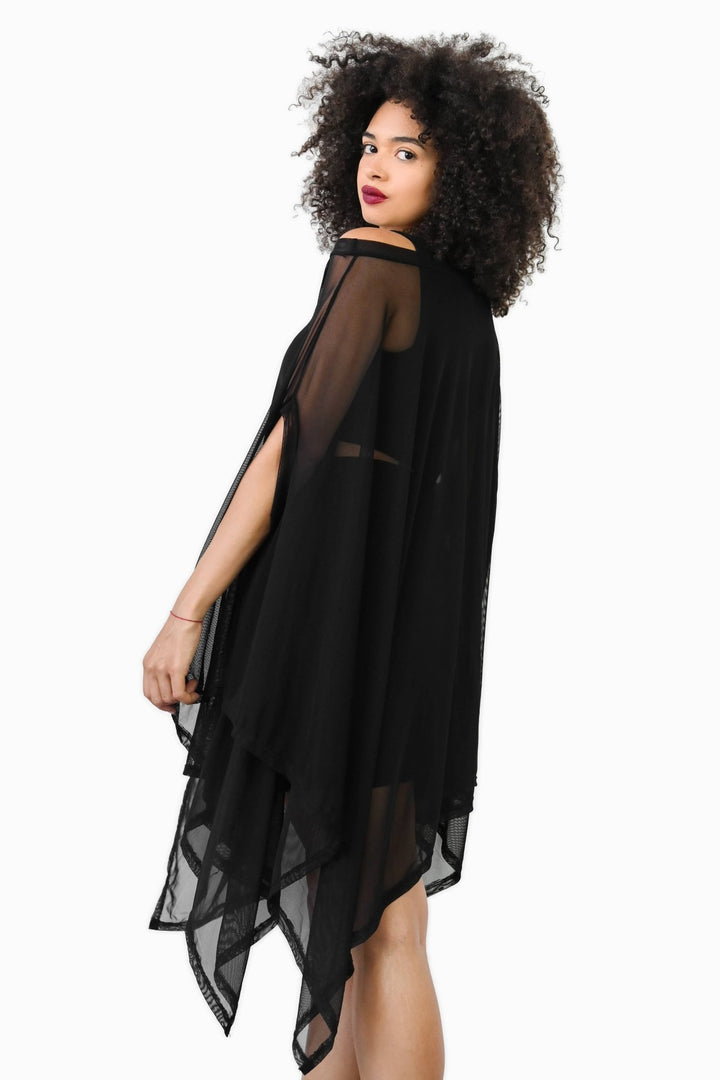 Mesh Rhiannon Flowing Tunic Top - Tops - Fire Inside Me - 