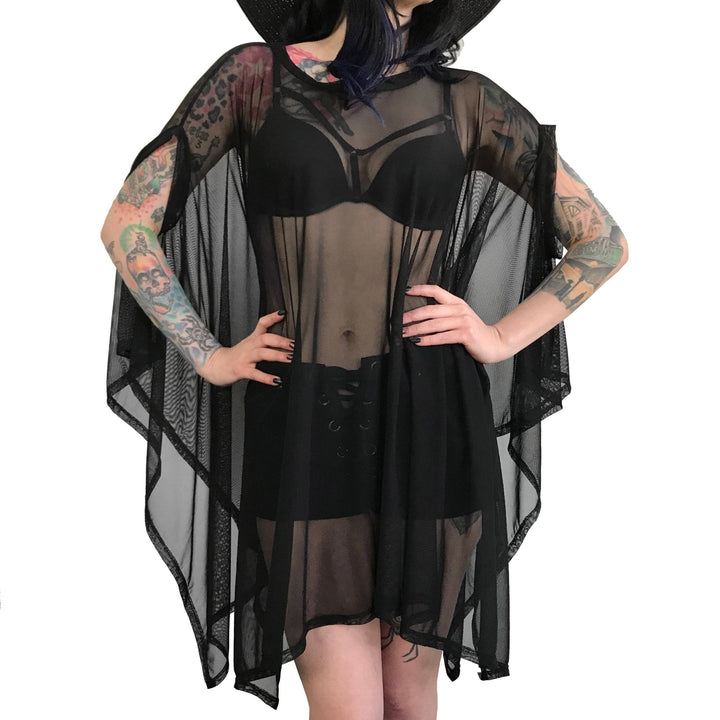 Mesh Rhiannon Flowing Tunic Top - Tops - Fire Inside Me - 