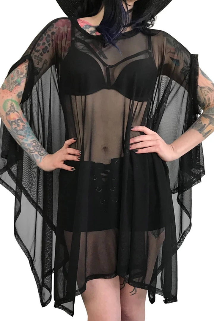 Mesh Rhiannon Flowing Tunic Top - Tops - Fire Inside Me - 
